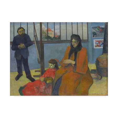 Gauguin 'Schuffeneckers Studio' Canvas Art,35x47